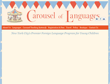 Tablet Screenshot of carousellanguages.com